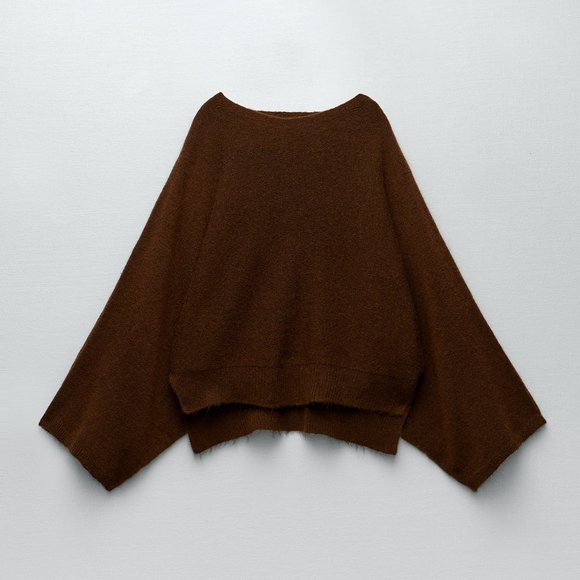 Zara | Sweaters | Zara Wide Sleeve Knit 